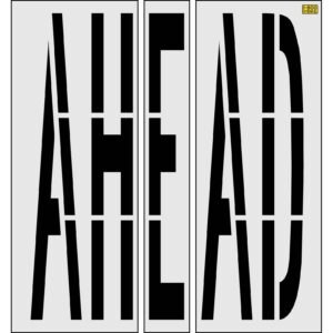 96" Nebraska DOT AHEAD Stencil