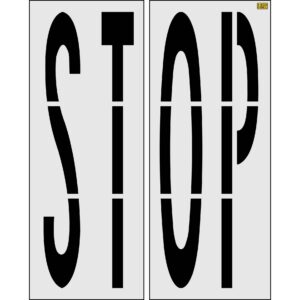 96" Nebraska DOT STOP Stencil