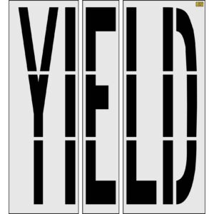 96" Nebraska DOT YIELD Stencil