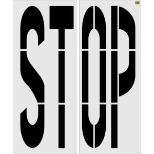 96" New Hampshire DOT STOP Stencil