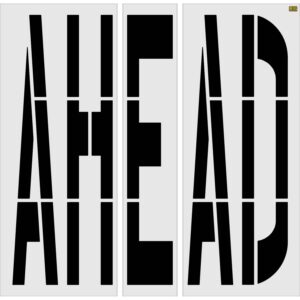 96" New Hampshire DOT AHEAD Stencil