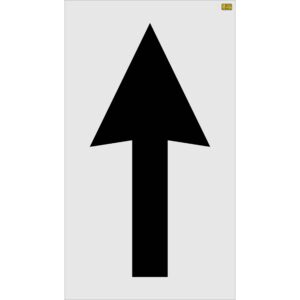 72" New Hampshire DOT Bike Lane Arrow Stencil