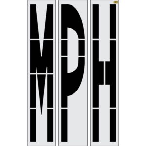 96" New Jersey DOT MPH Stencil