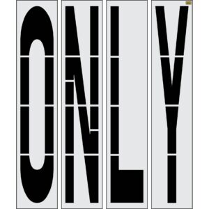 96" New Jersey DOT ONLY Stencil