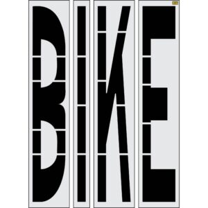 96" New Jersey DOT BIKE Stencil