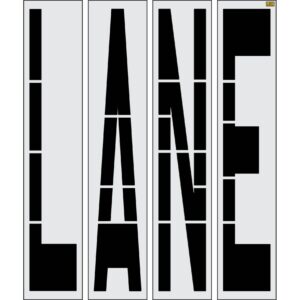 96" New Jersey DOT LANE Stencil
