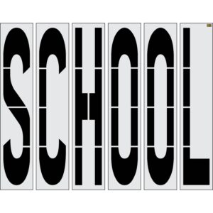 96" New Jersey DOT SCHOOL Stencil