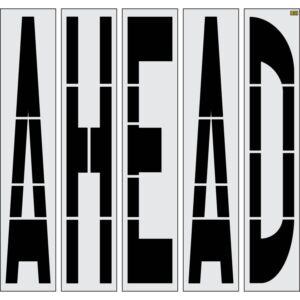 96" New Jersey DOT AHEAD Stencil