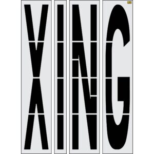 96" New Jersey DOT XING Stencil