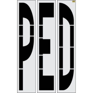 96" New Jersey DOT PED Stencil