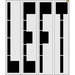 96" New Jersey DOT LEFT Stencil