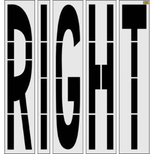 96" New Jersey DOT RIGHT Stencil