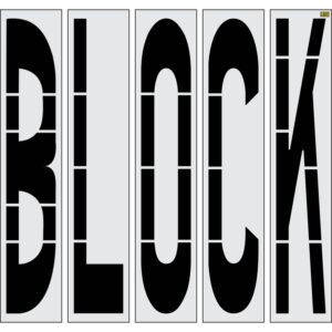 96" New Jersey DOT BLOCK Stencil
