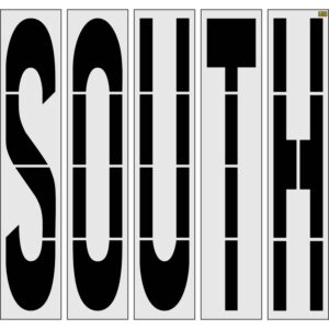 96" New Jersey DOT SOUTH Stencil