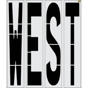 96" New Jersey DOT WEST Stencil