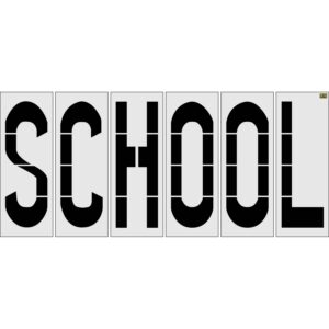 96" New Mexico DOT wide SCHOOL Stencil