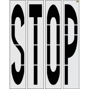 96" New Mexico DOT STOP Stencil