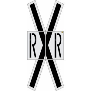 253" New Mexico DOT Railroad Crossing Kit Stencil