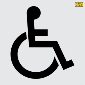 36" Ohio DOT Handicap Symbol Stencil