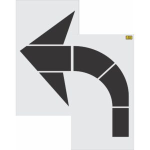 96" Ohio DOT Turn Arrow Stencil