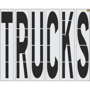 96" Oklahoma DOT TRUCKS Stencil