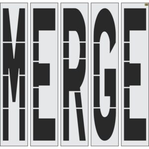 96" Oklahoma DOT MERGE Stencil