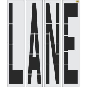 96" Oklahoma DOT LANE Stencil