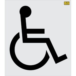 39" Pennsylvania DOT Handicap Symbol Stencil