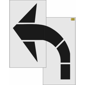 96" Rhode Island DOT Turn Arrow Stencil