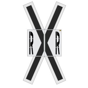 240" South Carolina DOT Railroad Crossing Kit Stencil