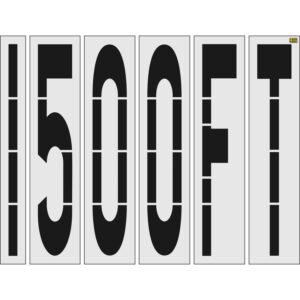 100" South Carolina DOT 1500FT Stencil