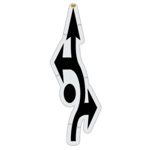 South Carolina DOT Roundabout Arrows Stencil