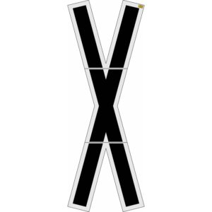 240" South Dakota DOT Railroad Crossing Symbol Stencil