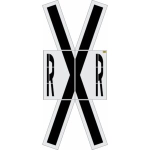 240" South Dakota DOT Railroad Crossing Kit Stencil