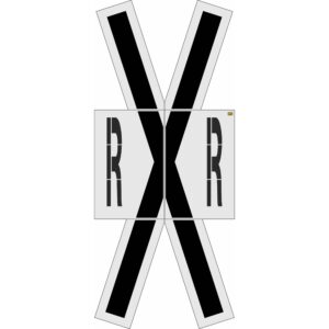 240" Tennessee DOT Railroad Crossing Kit Stencil