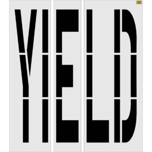 96" Texas DOT YIELD Stencil