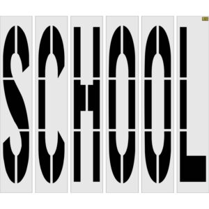 98" Texas DOT SCHOOL Stencil