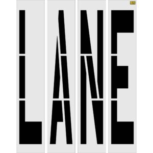 96" Texas DOT LANE Stencil