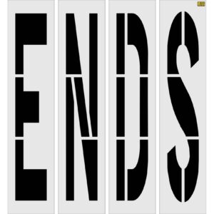 96" Texas DOT ENDS Stencil