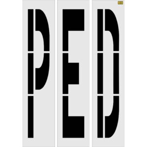 96" Texas DOT PED Stencil