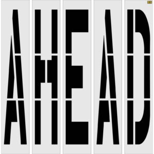 96" Texas DOT AHEAD Stencil