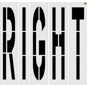 96" Texas DOT RIGHT Stencil
