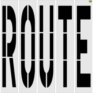 96" Texas DOT ROUTE Stencil
