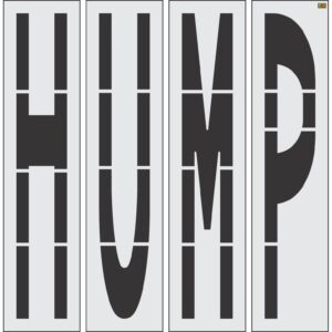 96" Virginia DOT HUMP Stencil