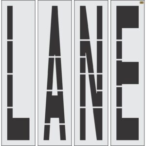96" Virginia DOT LANE Stencil