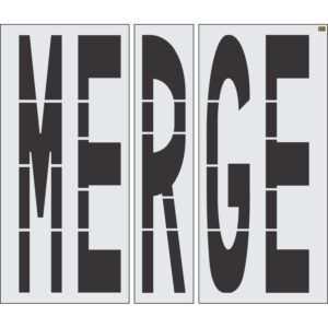 96" Virginia DOT MERGE Stencil