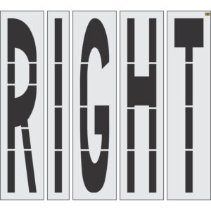 96" Virginia DOT RIGHT Stencil