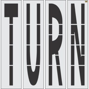 96" Virginia DOT TURN Stencil
