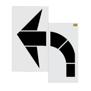 96" Virginia DOT Turn Arrow Stencil
