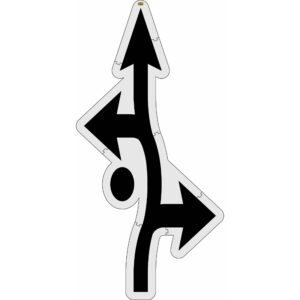 246" Virginia DOT Roundabout Arrows Stencil